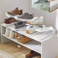 Organizzatore Portascarpe Verticale, in Plastica Bianca, 6 Paia