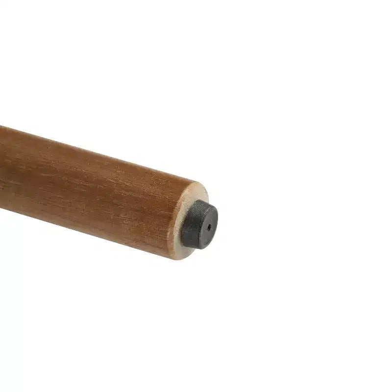 Sgabello da bar in rattan e similpelle beige/nero, set da 2