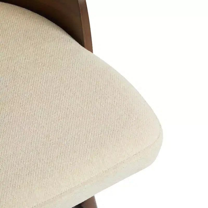 Sgabello da bar in rattan e similpelle beige/nero, set da 2
