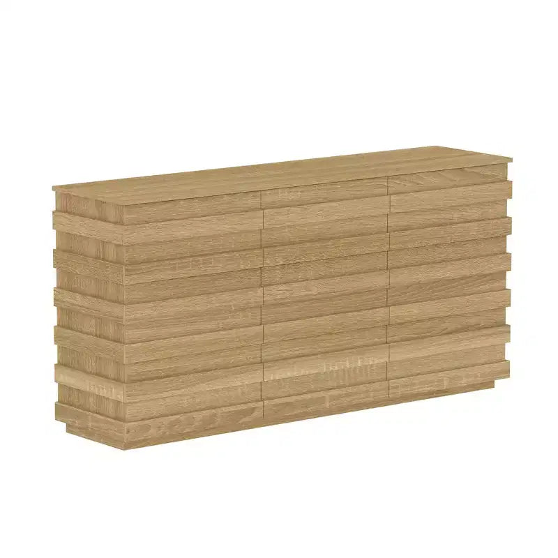 Cassettiera Orizzontale Bianca a 9 Cassetti – Cassettone in Legno per 1 Persona