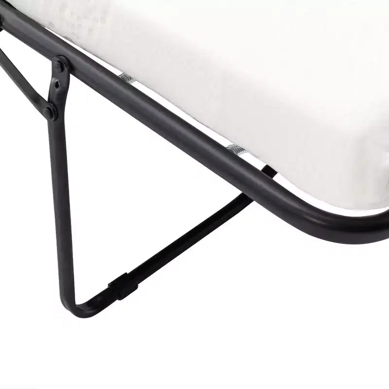 Divano letto estraibile a 2 posti, nero/marrone/grigio