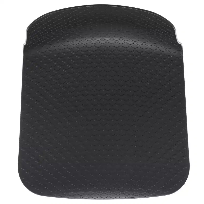 Sedia da pranzo in plastica stampata, nero/naturale o grigio/naturale, set da 2