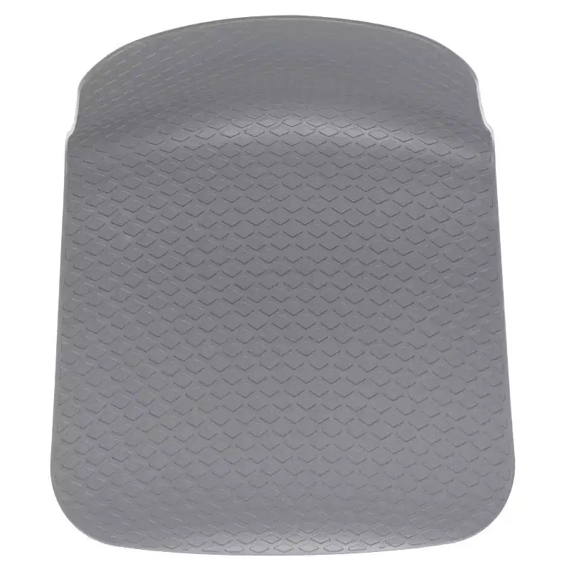 Sedia da pranzo in plastica stampata, nero/naturale o grigio/naturale, set da 2