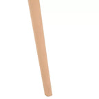 Sedia da pranzo in plastica stampata, nero/naturale o grigio/naturale, set da 2