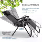 Sdraio reclinabile Zero Gravity, Beige/Nero/Blu/Marrone/Verde/Grigio, Set da 2