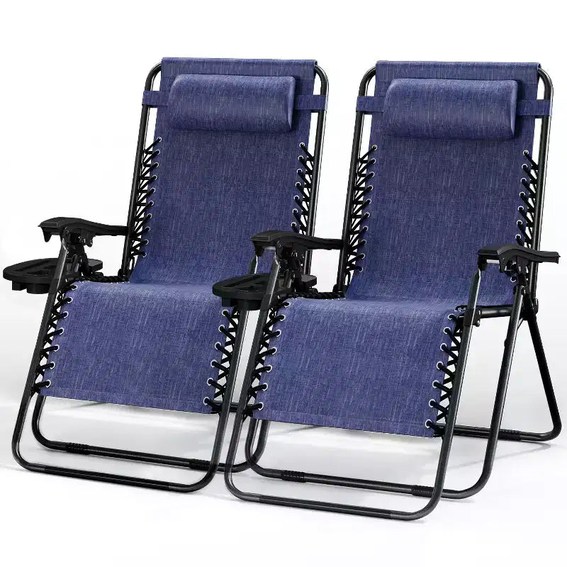 Sdraio reclinabile Zero Gravity, Beige/Nero/Blu/Marrone/Verde/Grigio, Set da 2