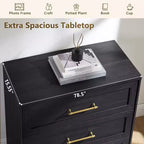 Comodino a 3 cassetti, nero / marrone / rovere naturale / marrone rustico / bianco, legno, 1 persona