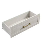 Comodino a 3 cassetti, nero / marrone / rovere naturale / marrone rustico / bianco, legno, 1 persona