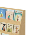 Libreria per bambini a 4 ripiani, naturale/bianco, montaggio individuale