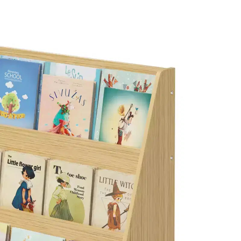 Libreria per bambini a 4 ripiani, naturale/bianco, montaggio individuale