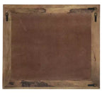 Specchio da parete con cornice in legno a raggiera "Starburst" da 46" con finitura bianca anticata