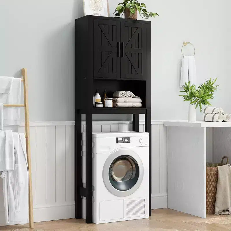 Armadietto sopra il WC, mobile contenitore per bagno, scaffale per WC con ripiani a giorno, scaffale autoportante per WC per bagno, toilette, lavanderia