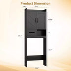 Armadietto sopra il WC, mobile contenitore per bagno, scaffale per WC con ripiani a giorno, scaffale autoportante per WC per bagno, toilette, lavanderia