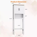 Armadietto sopra il WC, mobile contenitore per bagno, scaffale per WC con ripiani a giorno, scaffale autoportante per WC per bagno, toilette, lavanderia