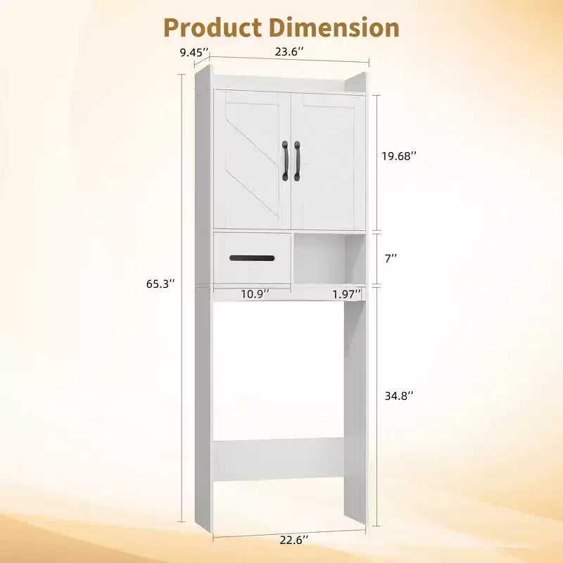 Armadietto sopra il WC, mobile contenitore per bagno, scaffale per WC con ripiani a giorno, scaffale autoportante per WC per bagno, toilette, lavanderia