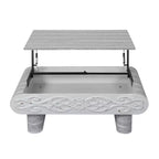 GDFStudio Kody Tavolino Moderno in Legno con Piano Sollevabile e Contenitore Nascosto