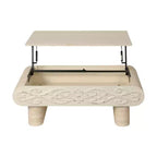 GDFStudio Kody Tavolino Moderno in Legno con Piano Sollevabile e Contenitore Nascosto