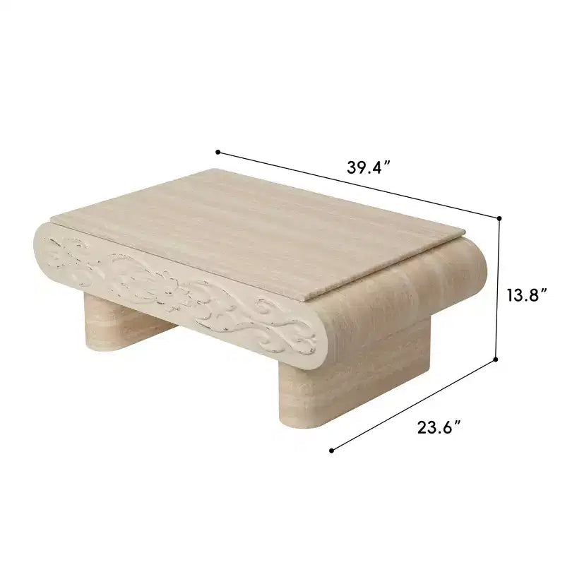 GDFStudio Kody Tavolino Moderno in Legno con Piano Sollevabile e Contenitore Nascosto