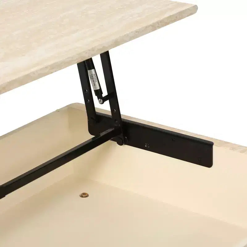 GDFStudio Kody Tavolino Moderno in Legno con Piano Sollevabile e Contenitore Nascosto