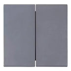 Sgabello accentato in legno massello rustico scandinavo grigio scuro / naturale, 1 posto