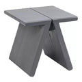 JONATHAN Y Jack 15.75 Rustic Scandinavian Handcrafted Solid Mindi Wood Sculptural Base Accent Stool