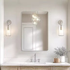 Frameless Bathroom Mirror, Rectangle Wall Vanity Mirror for Bathroom, Bedroom, Entryway, Dining Room