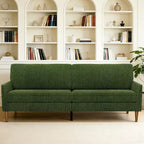 Dyonery 88 Corduroy Loveseat Sofa with Deep Seat Oversized Couch Tool-Free Setup for Living Room Bedroom Office