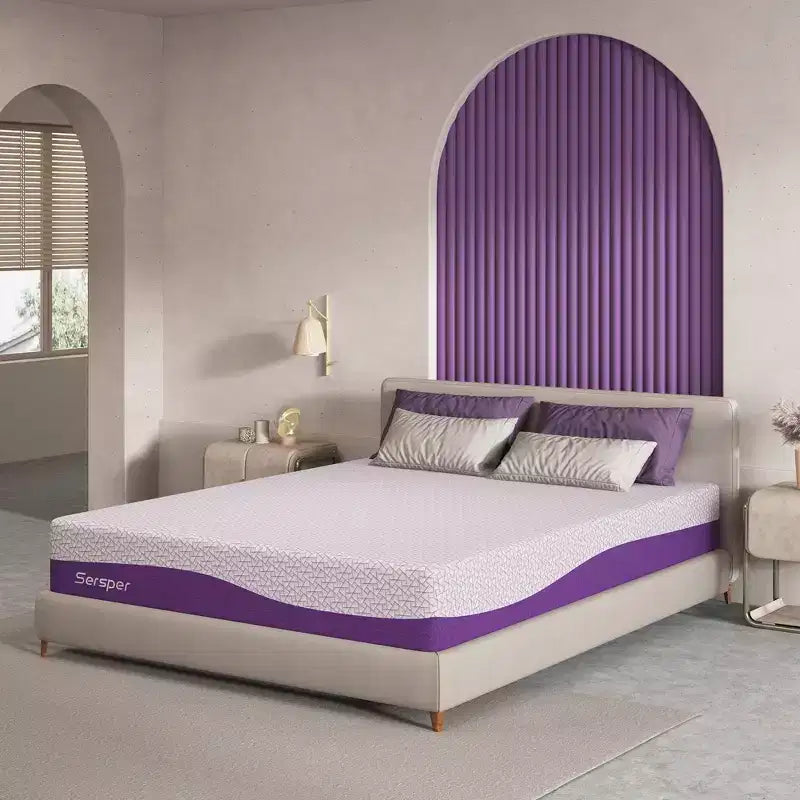 Materasso in memory foam con gel da 10 pollici, carbone di bambù, Singolo/Piazza e Mezza/Matrimoniale