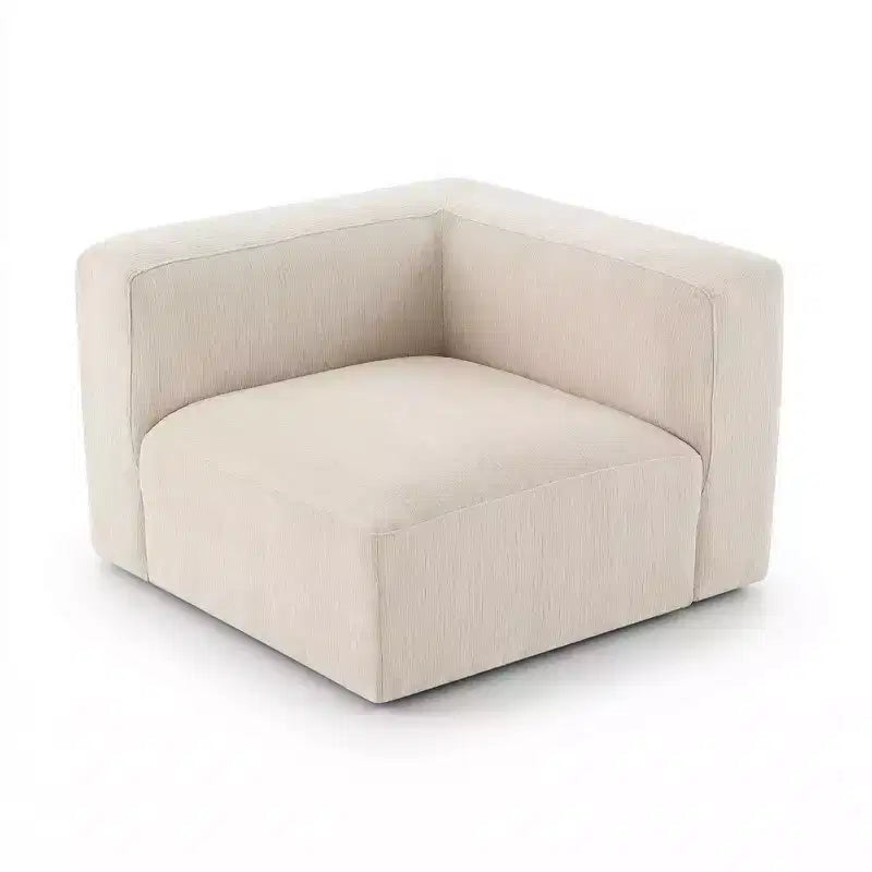 Divano modulare in ciniglia beige / cioccolato / verde, 3 posti