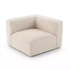 Divano modulare in ciniglia beige / cioccolato / verde, 3 posti