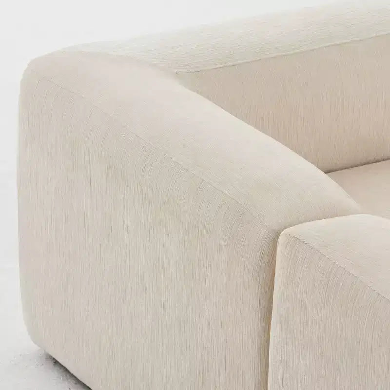 Divano modulare in ciniglia beige / cioccolato / verde, 3 posti