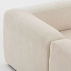 Divano modulare in ciniglia beige / cioccolato / verde, 3 posti