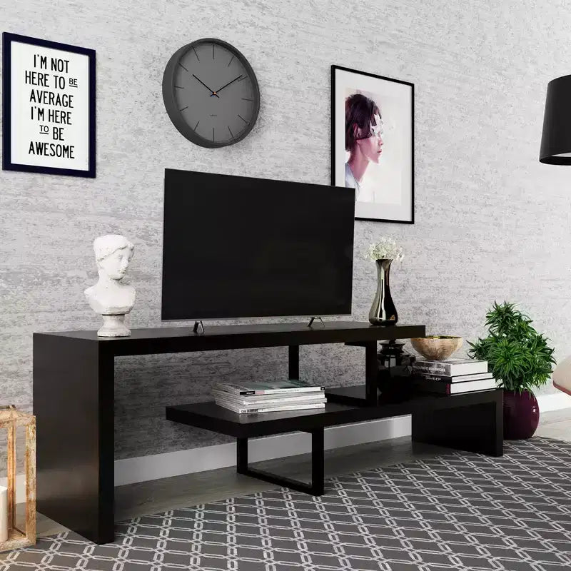 Mobile TV – Ebano / Grigio Fantasma / Noce / Bianco, Ripiano aperto, Adatto a TV fino a 69"