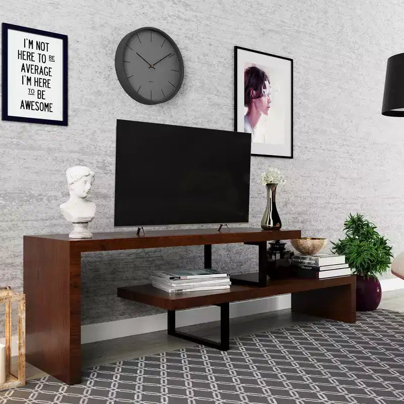 Mobile TV – Ebano / Grigio Fantasma / Noce / Bianco, Ripiano aperto, Adatto a TV fino a 69"
