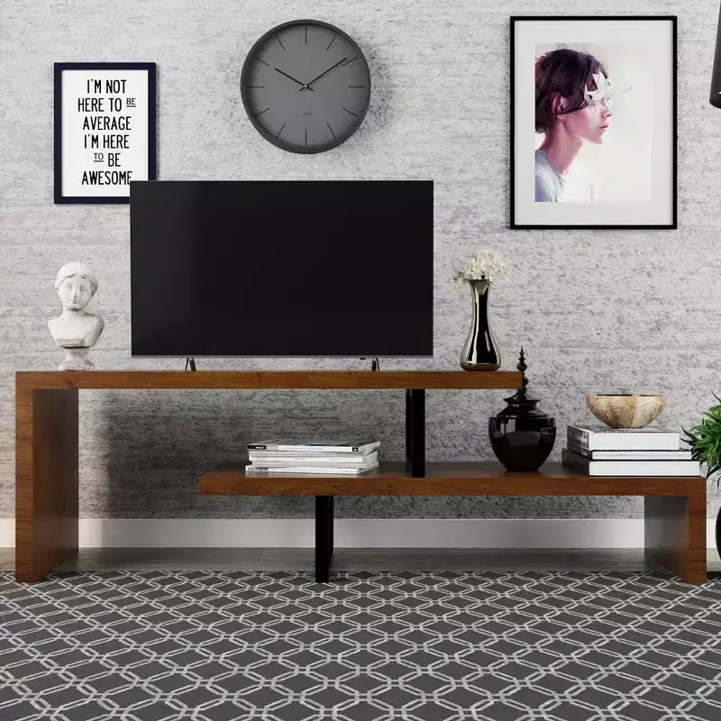 Mobile TV – Ebano / Grigio Fantasma / Noce / Bianco, Ripiano aperto, Adatto a TV fino a 69"