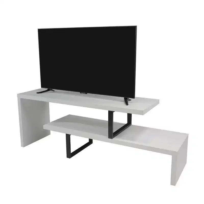 Mobile TV – Ebano / Grigio Fantasma / Noce / Bianco, Ripiano aperto, Adatto a TV fino a 69"
