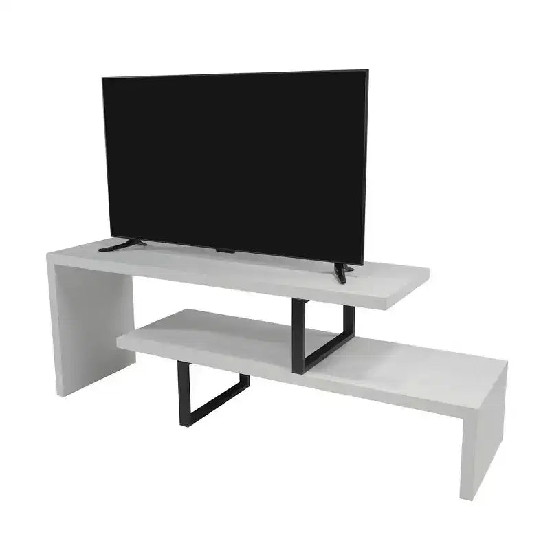 Mobile TV – Ebano / Grigio Fantasma / Noce / Bianco, Ripiano aperto, Adatto a TV fino a 69"