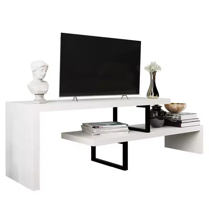 Mobile TV – Ebano / Grigio Fantasma / Noce / Bianco, Ripiano aperto, Adatto a TV fino a 69"