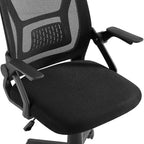 Sedia da ufficio girevole a schienale medio beige/nero/grigio/rosa con braccioli regolabili e supporto lombare in rete, sedile singolo