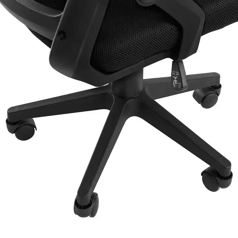 Sedia da ufficio girevole a schienale medio beige/nero/grigio/rosa con braccioli regolabili e supporto lombare in rete, sedile singolo