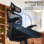 Sedia da ufficio girevole a schienale medio beige/nero/grigio/rosa con braccioli regolabili e supporto lombare in rete, sedile singolo