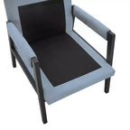 Poltrona accentuata imbottita in ciniglia Kelly di Roundhill Furniture, stile moderno metà secolo
