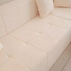 Divano a sezione a L modulare da terra 105.5W, divano comodo trapuntato con seduta profonda e chaise longue per soggiorno - ModernLuxe