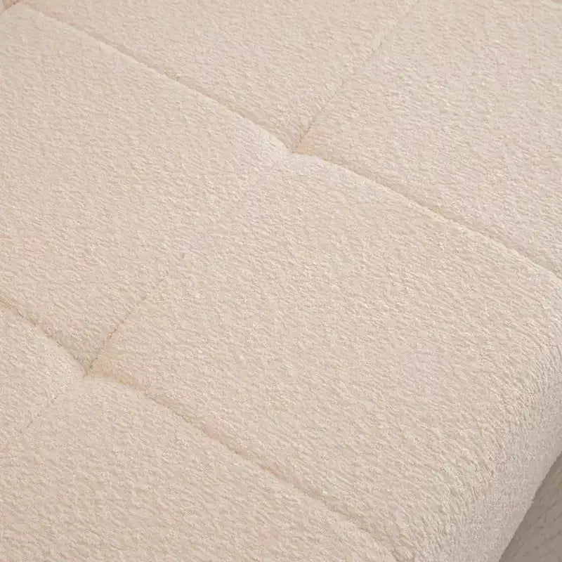 Divano a sezione a L modulare da terra 105.5W, divano comodo trapuntato con seduta profonda e chaise longue per soggiorno - ModernLuxe