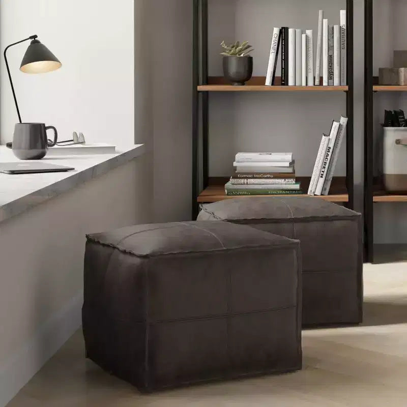 Erving Square Pouf - WyndenHall