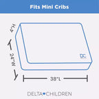 Materasso per mini culla traspirante Twinkle Stars di Delta Children