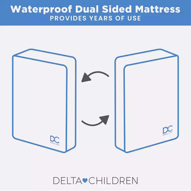 Materasso per mini culla traspirante Twinkle Stars di Delta Children